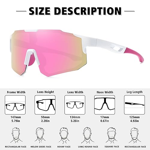 image for STORYCOAST Sports Polarized Sunglasses for Men Women Fishing Cycling D