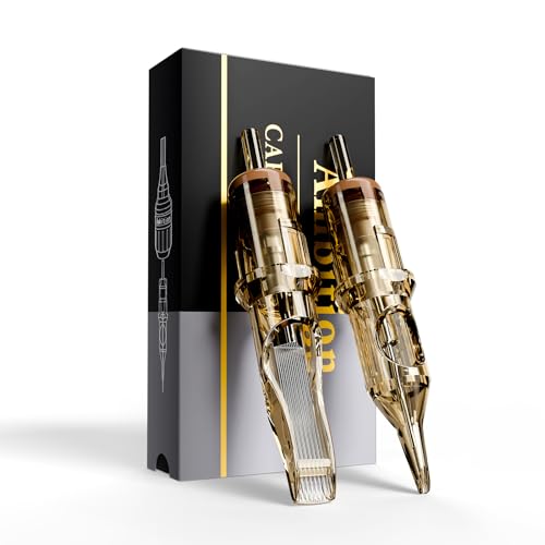 Image of Ambition Premium #10 Bugpin 1RL Disposable Tattoo Needles Cartridges Supply 1 Round Liner 20Pcs for Professionals and Beginners Tattoo Artists