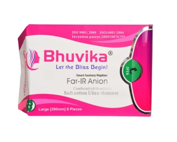Bhuvika FAR-IR Anion Smart Sanitary Napkin Large(290 mm 8 Pads)
