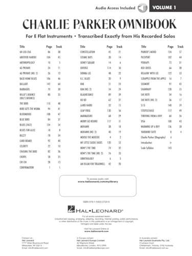 Charlie Parker Omnibook Volume 1 | E-Flat Instruments Edition | 60 Transcribed Solos with Online Audio - Image 4