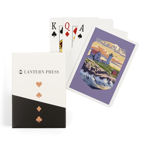 Baraja de 52 naipes poker Rhode Island con faro