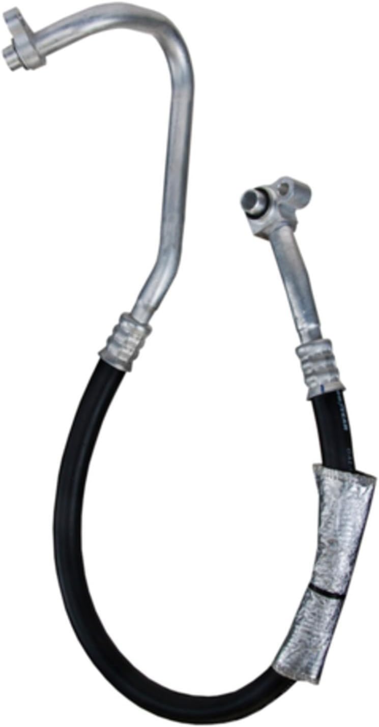 Replacement A/C Refrigerant Suction Hose for 2004-2006 Chevrolet, GMC Sierra 2500 HD, Sierra 3500, Silverado 2500 HD, Silverado 3500 (6.6L V8) (Mounting Stud at 7 o'clock on Accumulator Port)