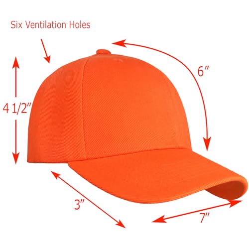 Image of Falari Wholesale Bulk Lot 12-Pack Baseball Cap Adjustable Size Plain Blank Solid Color