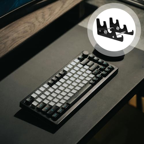 Support de clavier en acrylique noir pour bureau - 7