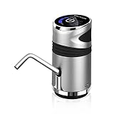 Pompe À Bouteille D'Eau Distributeur Eau Commutateur De Boisson De Bouteille De Gallon De Distributeur De Bouton De Pompe À Eau Électrique Automatique Pour Le Dispositif De Pompage D'Eau-Gris Argenté