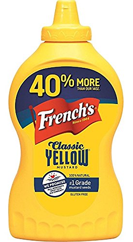 French's Classic 100% Natural Yellow Mustard, 20 Ounce (Pack of 2)