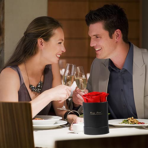 MOPOIN Rose Stabilizzate Fatte a Mano, Mini