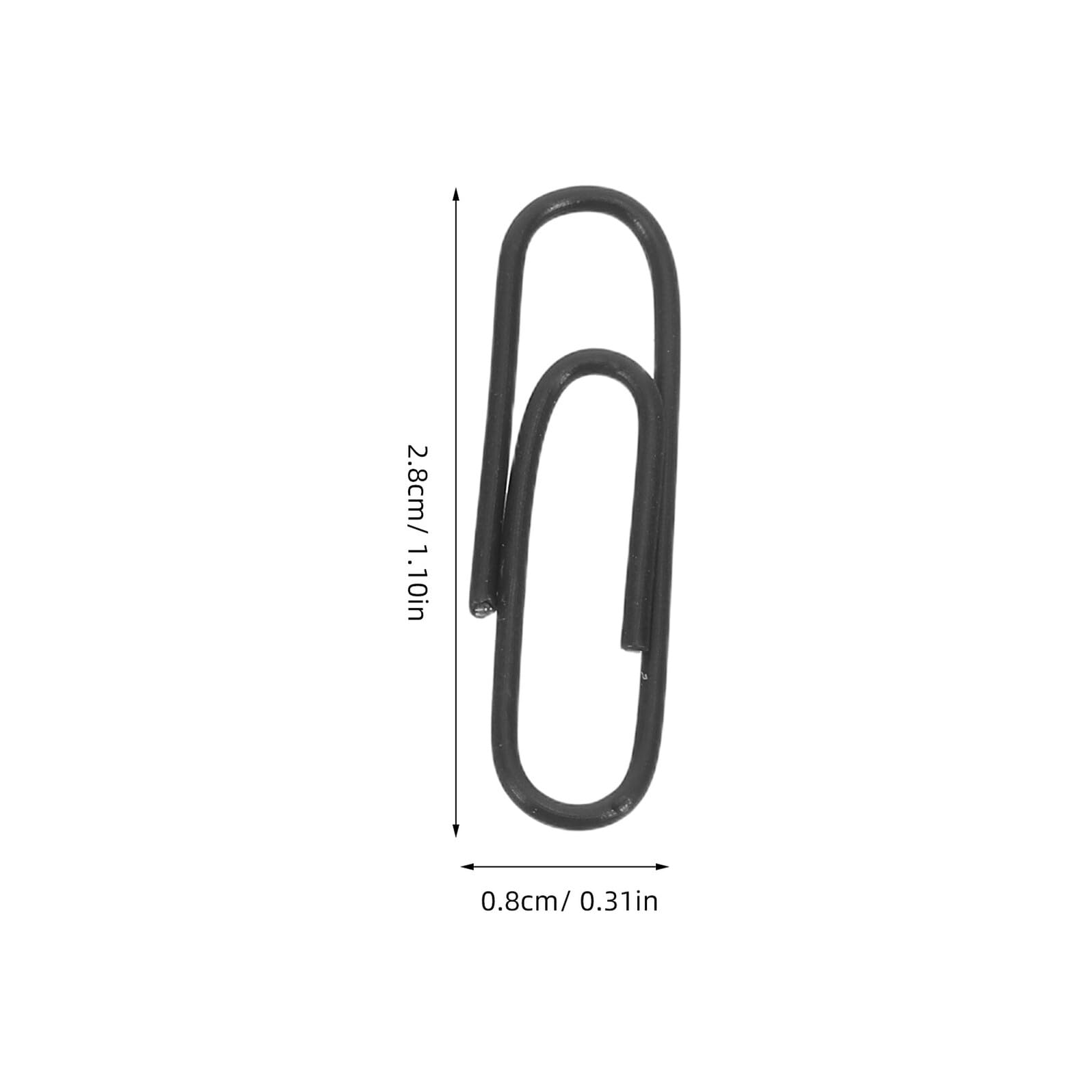 15 Boîtes Pince à Papier en Métal 28mm Organisation Optimale et Bords Lisses pour Bureau, École et Maison