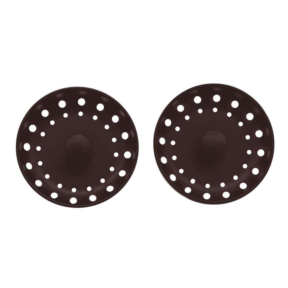 Westbrass D214S-2P-12 3-1/2" Standard Stainless Steel Post Style Large Kitchen Sink Basket Strainer Drain Stopper, 2 Pack, Oil Rubbed Bronze