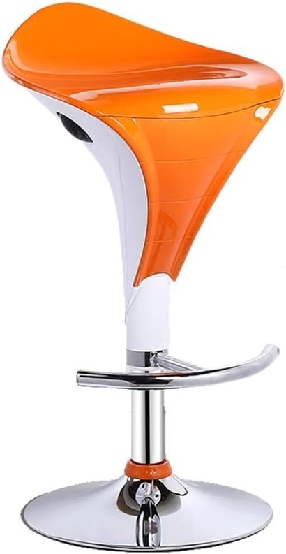 Tabouret de bar pivotant gain de place réglable hauteur chaise sans accoudoir