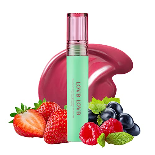 LOVB LOVB Pudding Glow Tint 0.14 oz. | Glossy Finish, Long-Lasting, Non-Sticky, Hydrated & Fuller-looking Lips (02 ENDING ROSE)