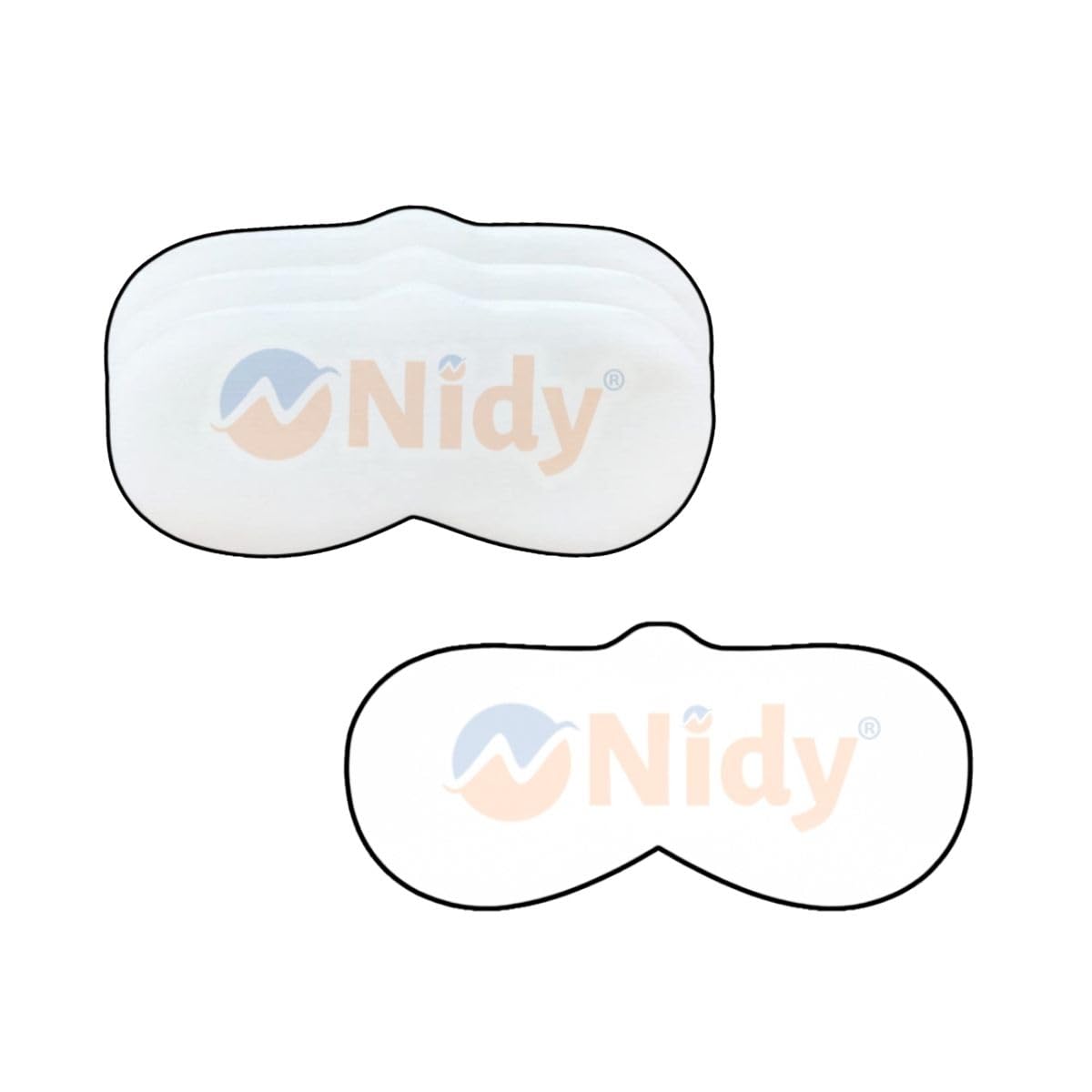 Nidy® Disposable Eye Oval Notch Mask, Natural Silk Eye Care Patches, Facial Eye Covers Spa Non Woven Fabric, DIY Clear Eye Mask Beauty Sheets for Cosmetic Facial Eye Sheets 100Pcs-image-43