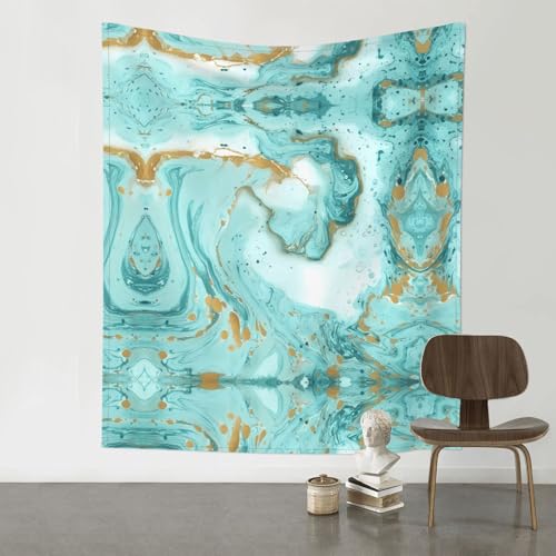 Tapisserie marbre vert doré QAZWZML pour tenture murale de chambre et salon