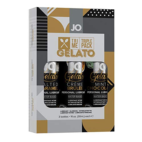 System JO Classics/Gelato/Flavors Tri Me Lubricants Triple Set-1 fl.oz Each (Gelato-Triple Set)