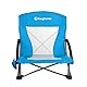 KingCamp Strand Liege Stuhl Camping Klapp Falt Sessel Niedrig Garten Stahl 136kg Royal Blue