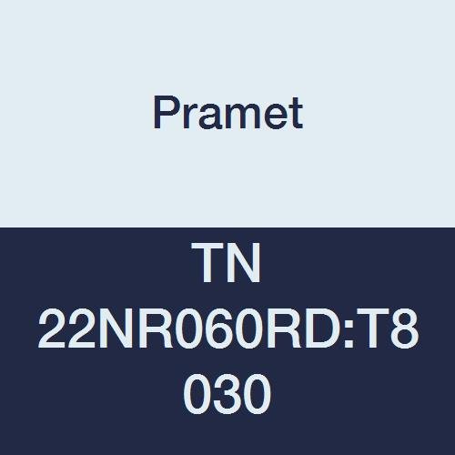 TN 22NR060RD:T8030 Carbide Multi-Material (P30,M25,K30) Indexable Internal Threading Insert, Round 30 Degree Full Profile, TPI 6, 3" Cutting Edges, PVD, Use SER/L Tool Holder, Gold (Pack of 5)