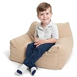 Soft Memory Foam Bean Bag Chair for Toddlers - Modern Lounger for Nursery, Playroom, or Living Room
