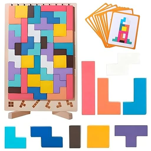 Rompecabezas de Madera Tetris, Moxiewell Puzzle 3D Juegos Montessori 3 4 5 6 Años, Inteligencia Rompecabezas, Juguete Inteligente, Colorido Bloques Geométricos Tetris, Inteligencia Jigsaw | Ya disponible en tu tienda friki favorita! En mundofriki.es!