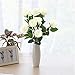 Derbway 4PCS Rosas Artificiales Flor De Seda, 14.17’’ Ramo de Flores de...