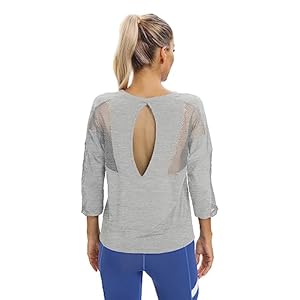Women’s Sports T-Shirts Ladies Open Back Wor...
