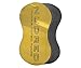 Nudred Hair Sponge for Black Men/Women, Hair Twisting Sponge/Twist and Curl Sponge Brush, Barber Curling Care Tool Brushes for Afro Curly Styling Dreads, Curls, & Coils, Small Holes (Gold)