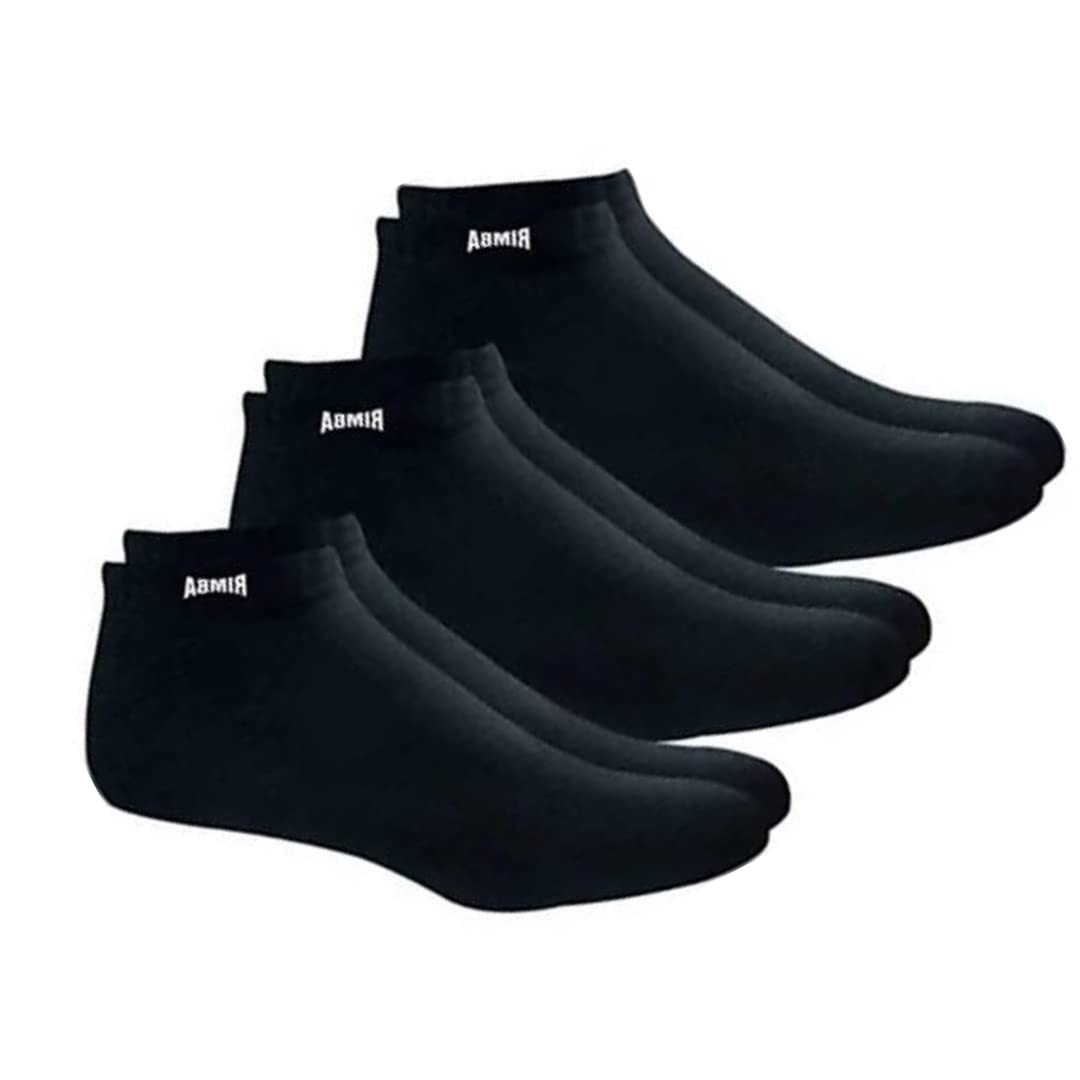 Cotton Men & Women Black Ankle Length Socks Pack Of 3-picture-16