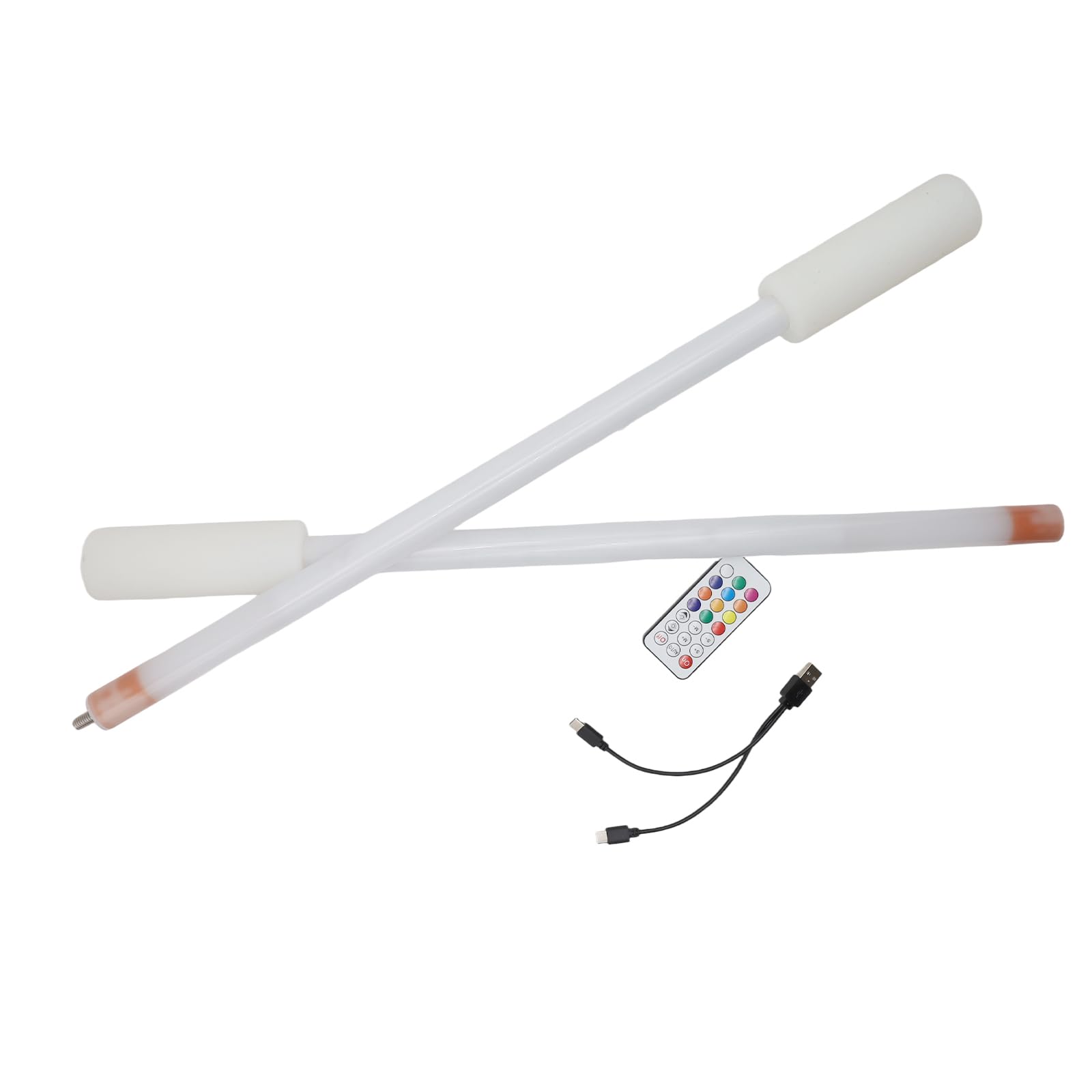 Bastone LED Poi LED, Lunghezza 47.51 Pollici, Peso 750g, 13 Modalità di Illuminazione, Ideale per Duo O Gruppo Performance.