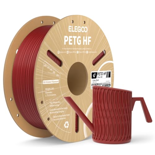 ELEGOO High Flow HF-PETG Filament (Red), 1kg