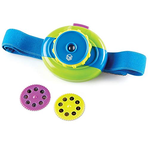 Learning Resources Headlamp Projector, 2-in-1 Headlamp Projector, 4 Pieces, Ages 3+