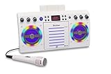 Starion KS303W-B Portable Bluetooth/CD+G Karaoke Machine - White