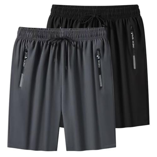 Short de sport homme soie glacée séchage rapide grande taille
