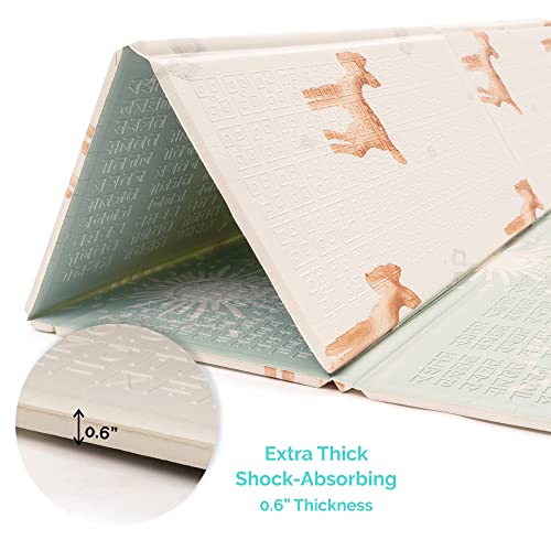Jumpoff Jo - Extra Large Waterproof Foam Padded Play Mat For Infants, Babies, Toddlers, Play Pens & Tummy Time, Foldable Activity Mat, 77 X 70 X 0.6 Inches - Oh Deer - Starburst #TOP7