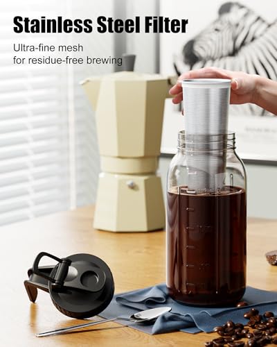 VA1KENE 2-Pack 64oz Cold Brew Jars