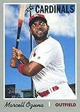 2019 Topps Heritage #220 Marcell Ozuna St. Louis Cardinals Baseball Card