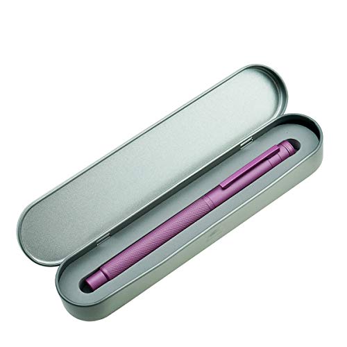 Image of Asvine Pink Forest Fountain Pen Fine Nib, Classic Design with Converter and Metal Pen Case, The Light of Hope Serise