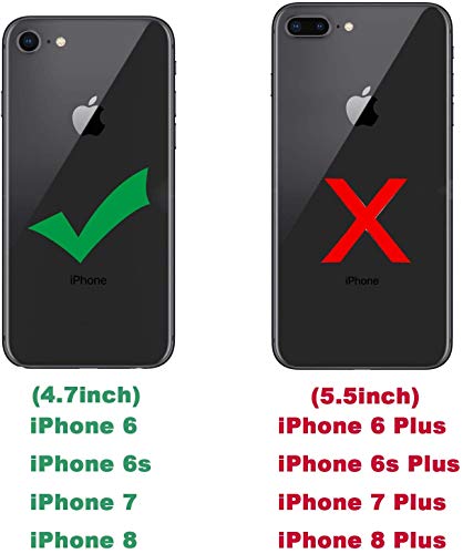 Leyi For Iphone 8 Case, Iphone 7 Case, Iphone 6S/ 6 Case With Tempered Glass Screen Protector [2 Pack], Military-Grade Protective Phone Case With Kickstand Ring For Iphone 6/6S/7/8, Mint Green #TOP1