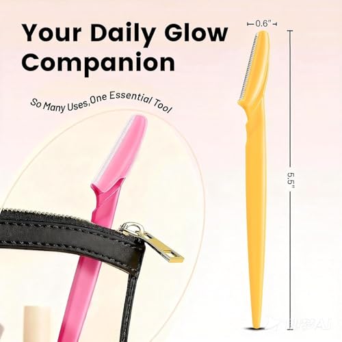 Image of AREYZIN Dermaplane Razor for Women - Face Razors for Women & Men, Eyebrow Razor & Face Shaver - Exfoliating Facial Razor & Skin Care Tool for Smoother Skin - 6 Pcs