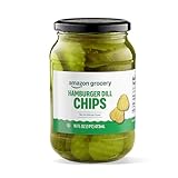 Amazon Fresh, Hamburger Dill Pickle Chips, 16 Fl Oz
