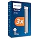 Philips Water Duschkopf mit Filter - Ersatzfilter 3 PACK, entfernt effektiv Chlor und andere große Partikel, 1 Monat Filterkapazität