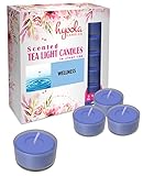 MULTIPROPÓSITO – Velas con vaso ideales para usar en interiores y en exteriores. Nuestras velas de té perfumadas son perfectas para el hogar, velas de yoga, velas decorativas y velas de emergencia. Úsalas como parte de la decoración de tu hogar, en centros de mesa, decoraciones para bodas, velas de baño, cenas románticas o candelitas perfumadas para acompañar tus noches de invierno.