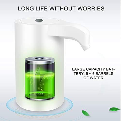 Yydgh Smart Water Bottle Dispenser, Wate Pump 5 Gallon Water Dispenser Automatic Drinking Water Pump Usb Rechargeable Water Jug Pump Dispenser Switch For Universal 5 Gallon Bottle #TOP6