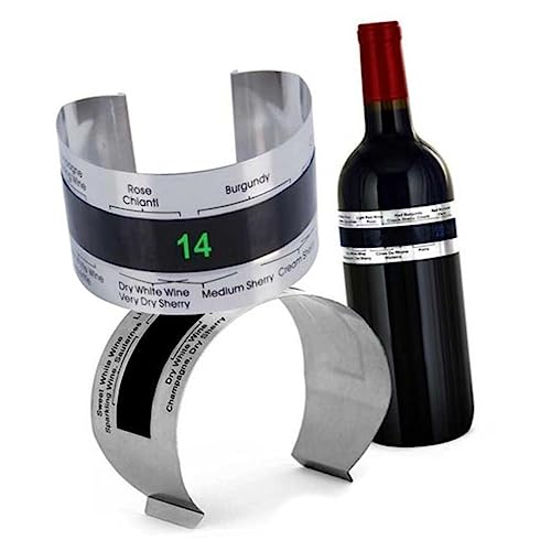 WEKADRIN Medidores De Temperatura Del Vino Termómetro De Botella De Vino Termómetro Líquido