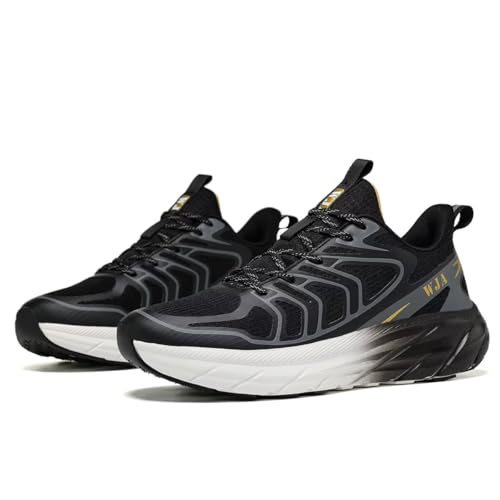 Image of WJA Men's Road-Running-Shoes Walking Fashion Athletic Sneakers Comfort Lightweight Working Gym Mesh Shoes.