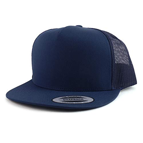 Image of Armycrew Oversize XXL Structured Blank 5 Panel Flatbill Snapback Mesh Cap