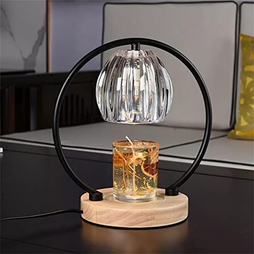 Lampe Chauffe-cire Aromathérapie Laiton Noir - Chauffe-bougie électrique Design Nordique - Déco Table - 7