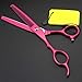 Produktbild Manualks Linkshändige Haarschere, 6-Zoll-Rosa-hochwertige Friseurscheren - Super Sharp Haarschneideschere mit HQ J2 Stahl kommt in Scheren-Kasten,Tooth Cut 6.0 inch