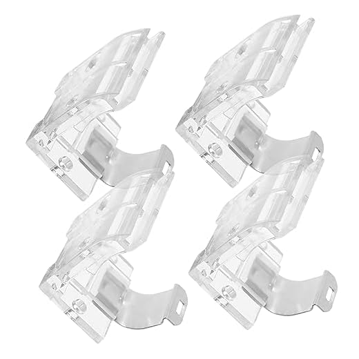 4Pcs Cordless Shade Blind Brackets with Metal Clips Blind Accessories for Window Blinds Easy Installation Compact Design Sturdy Replacement Parts