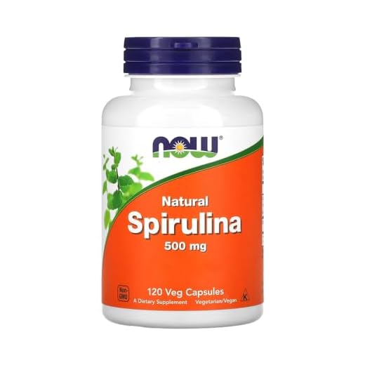 Spirulina 500 mg Now Foods 120 Cápsulas Produto Importado