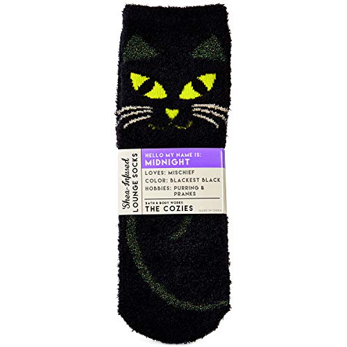 Bath and Body Works Midnight the Cat Shea-Infused Lounge Socks