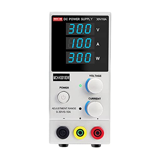 Variable Power Supply Digital Display DC Power Supply 30V 10A Adjustable DC Regulated Power Supply High Precision Three Digit Display Electrical Control Equipment